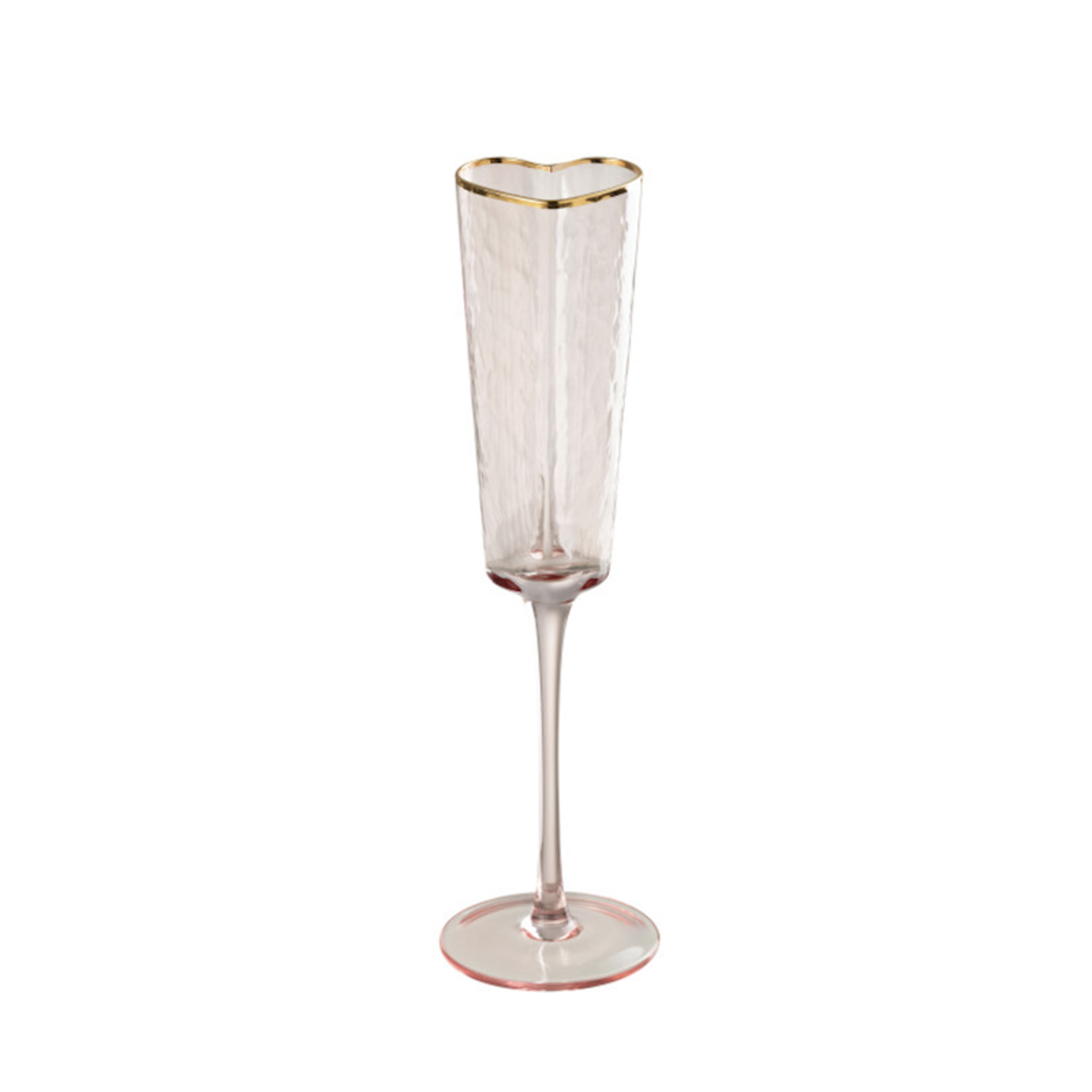 J-line by Jolipa Champagneglas Hart -  goud/roze goud