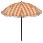 Gestreepte parasol - oranje