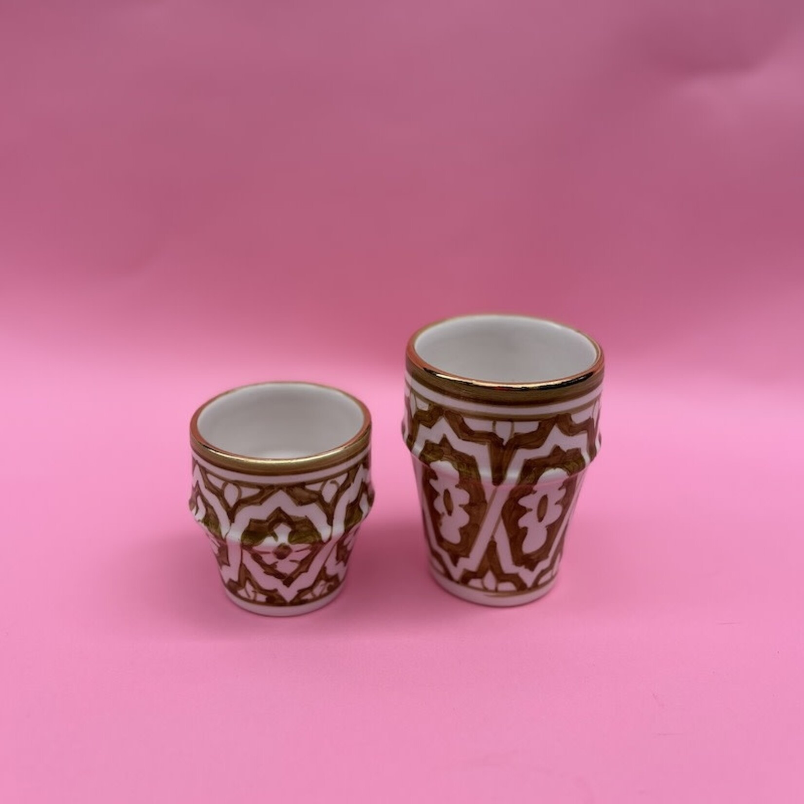 Chabi Chic Chabi Chic - mokje - kaki bloemen S
