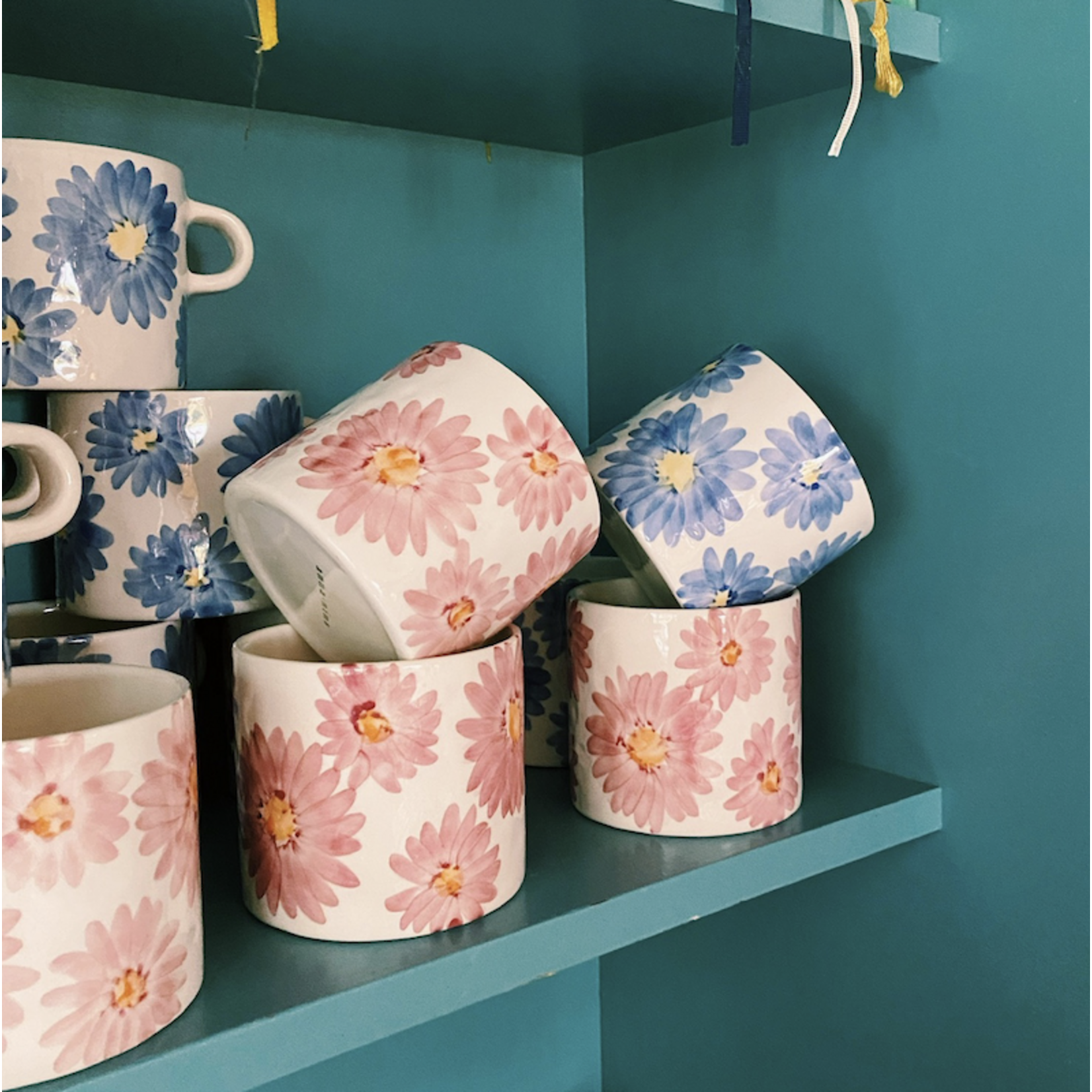 Anna+Nina Anna+Nina - Rose Garden Mug - Pink