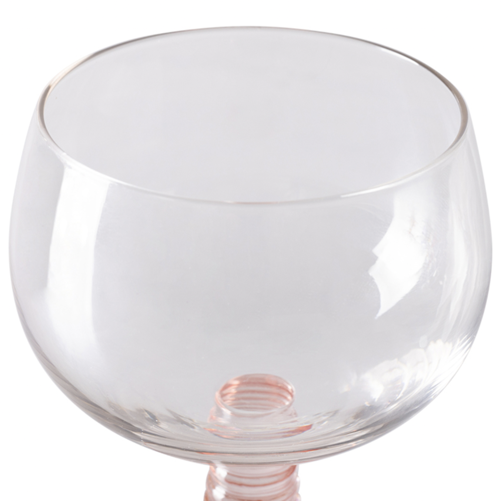 HKliving HKliving swirl wine glass low - Nude