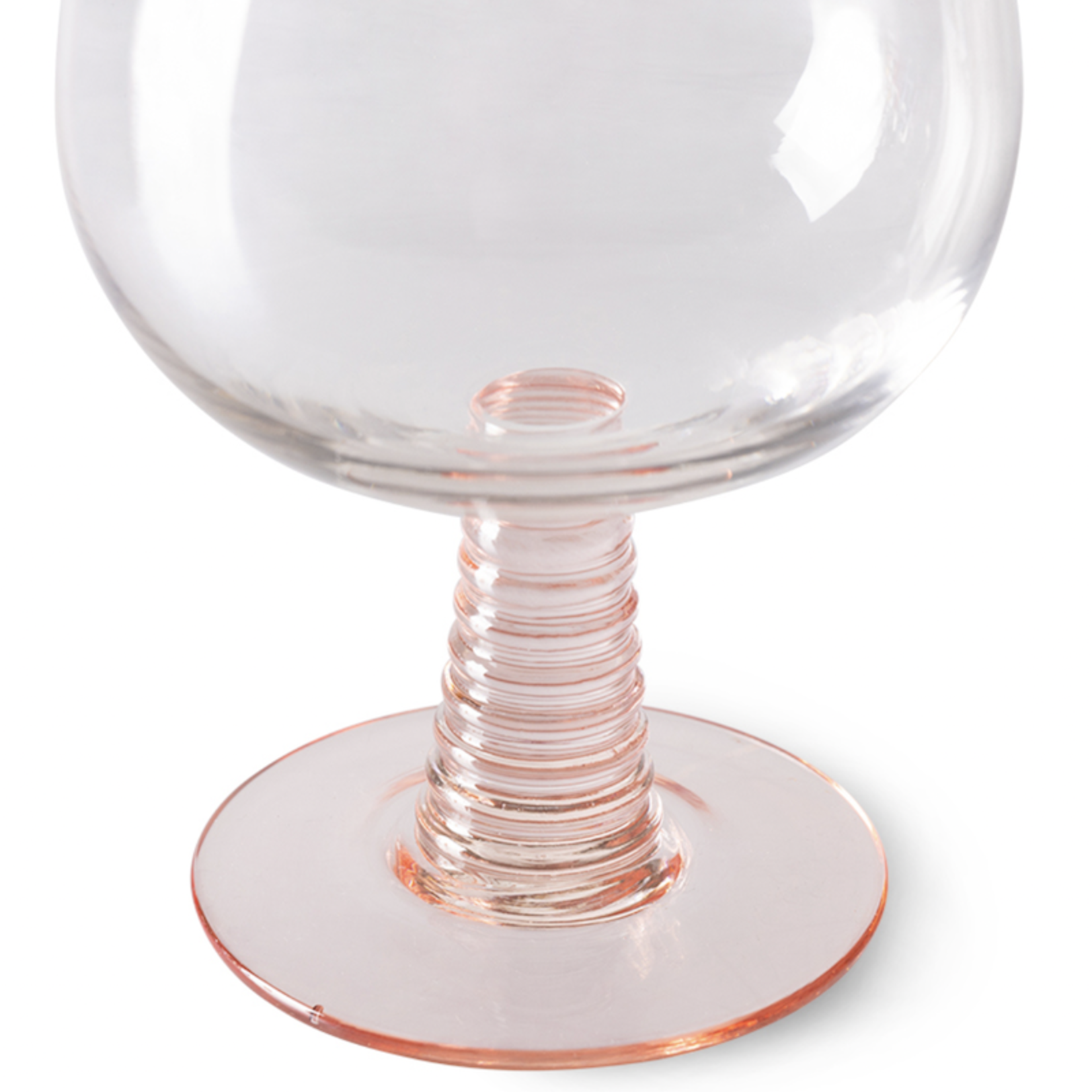 HKliving HKliving swirl wine glass low - Nude
