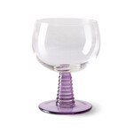 HKliving HKliving swirl wine glass low - Purple