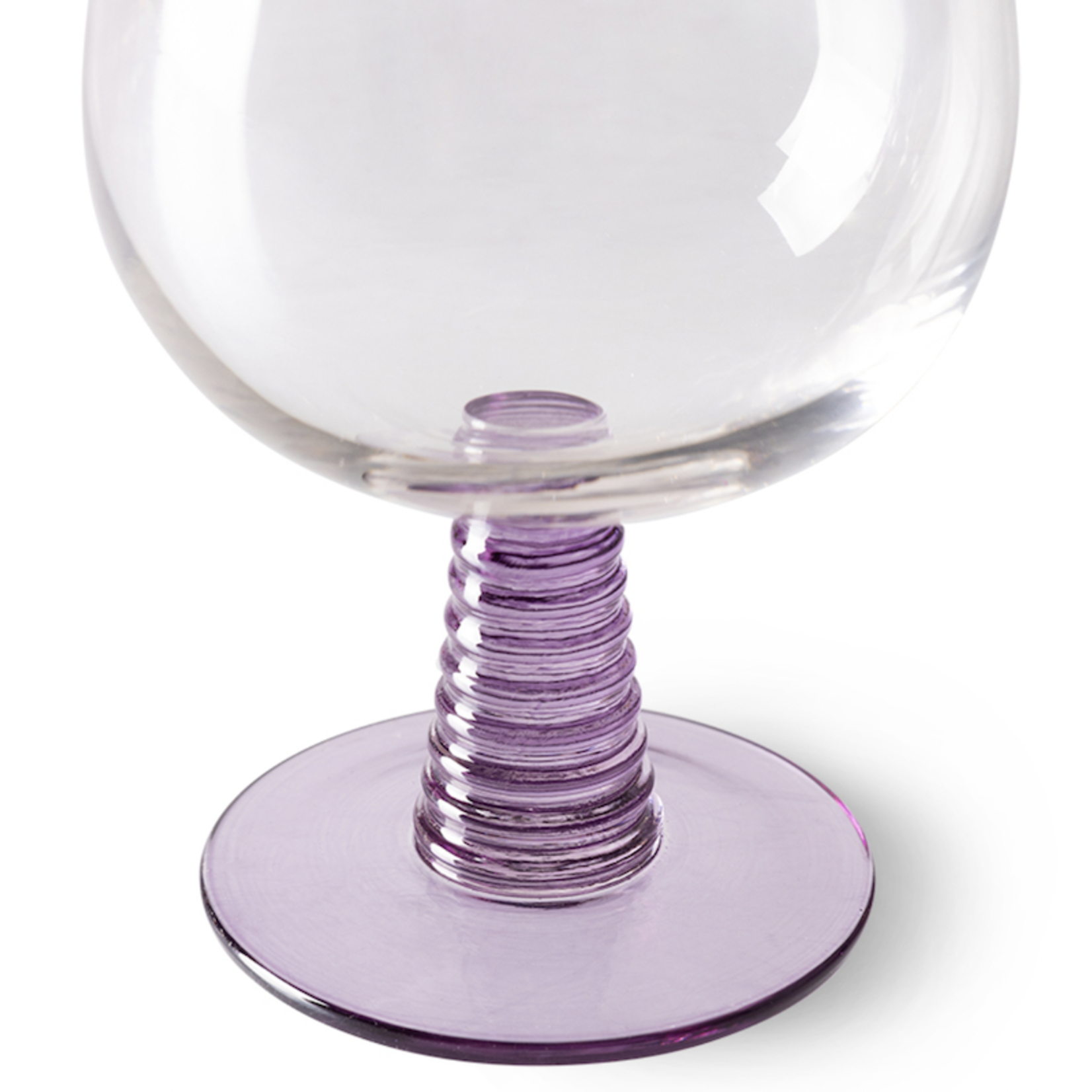 HKliving HKliving swirl wine glass low - Purple