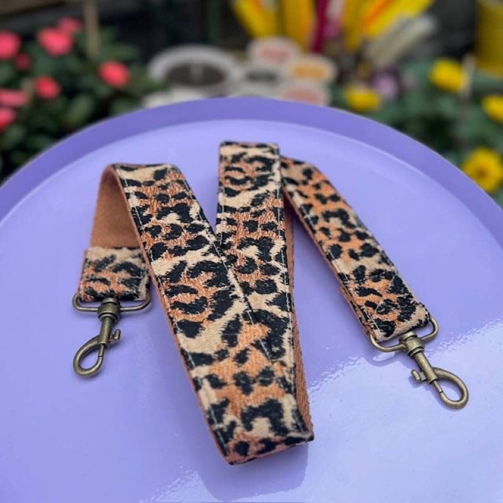 Handgemaakte straps - panter