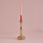 Kandelaar flowery - geel