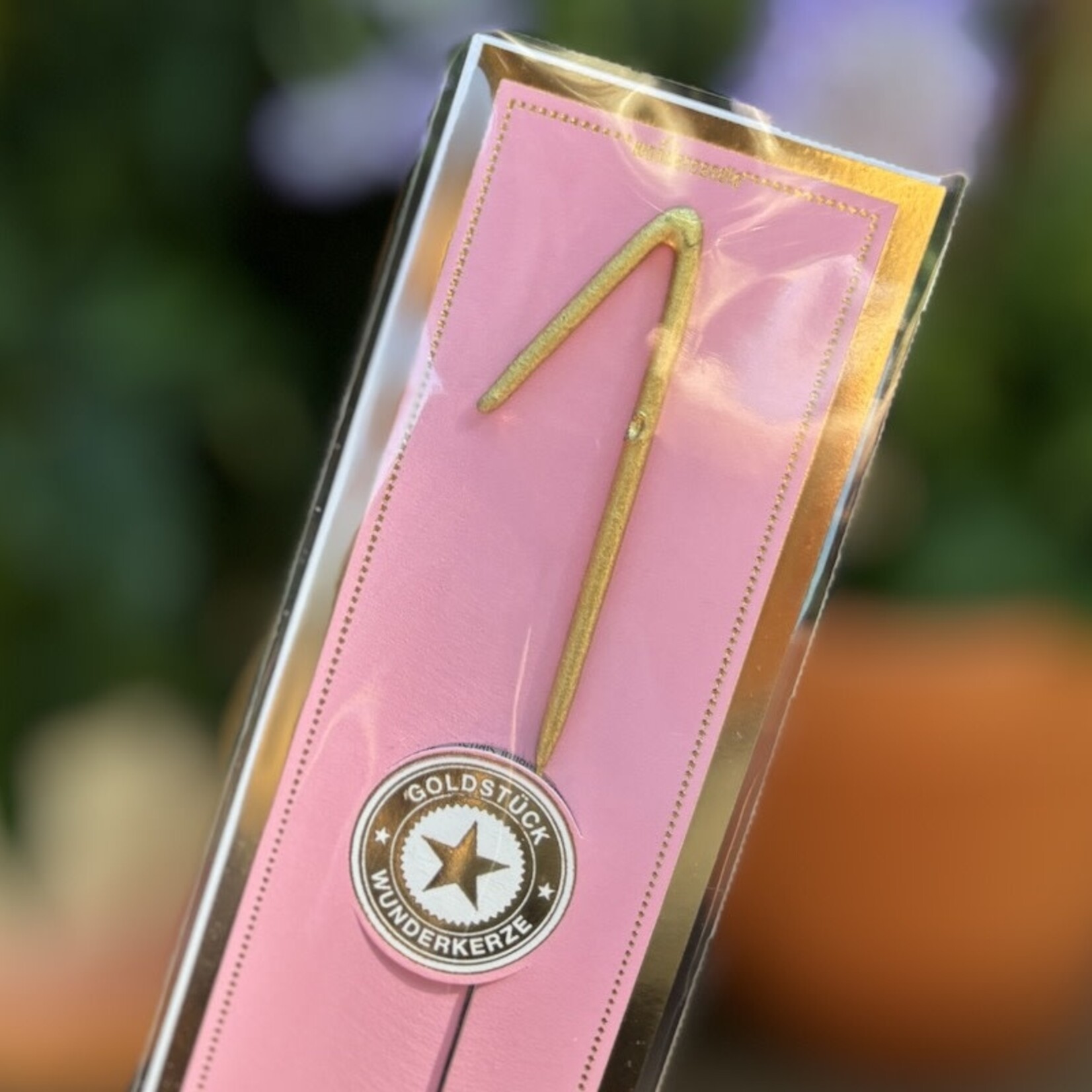 Wondercandle sterretje goud - getal 1