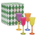 Anna+Nina Anna+Nina - Multicoloured Wine Glass - set of 4