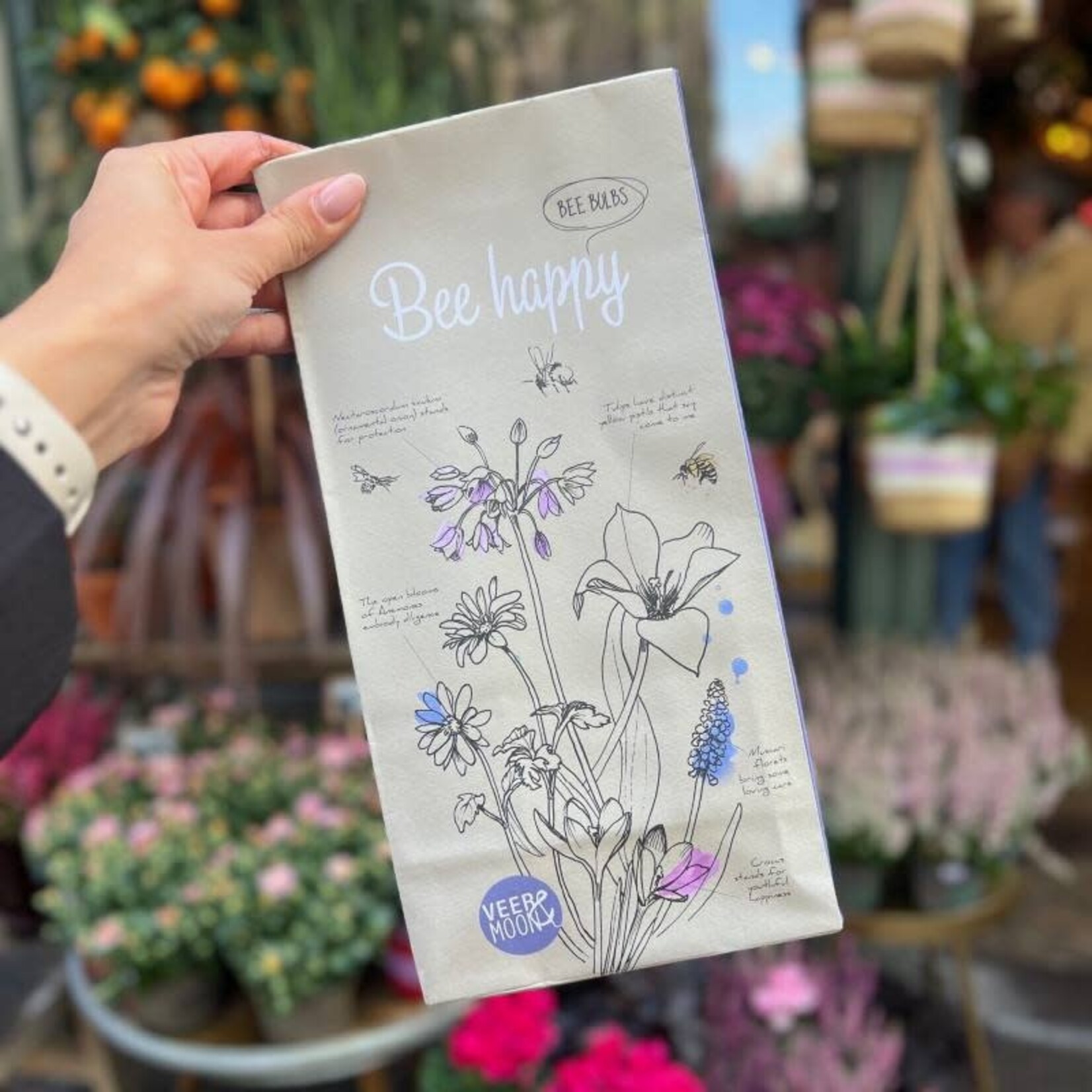 Veer&Moon Bloembollenzak - bee happy