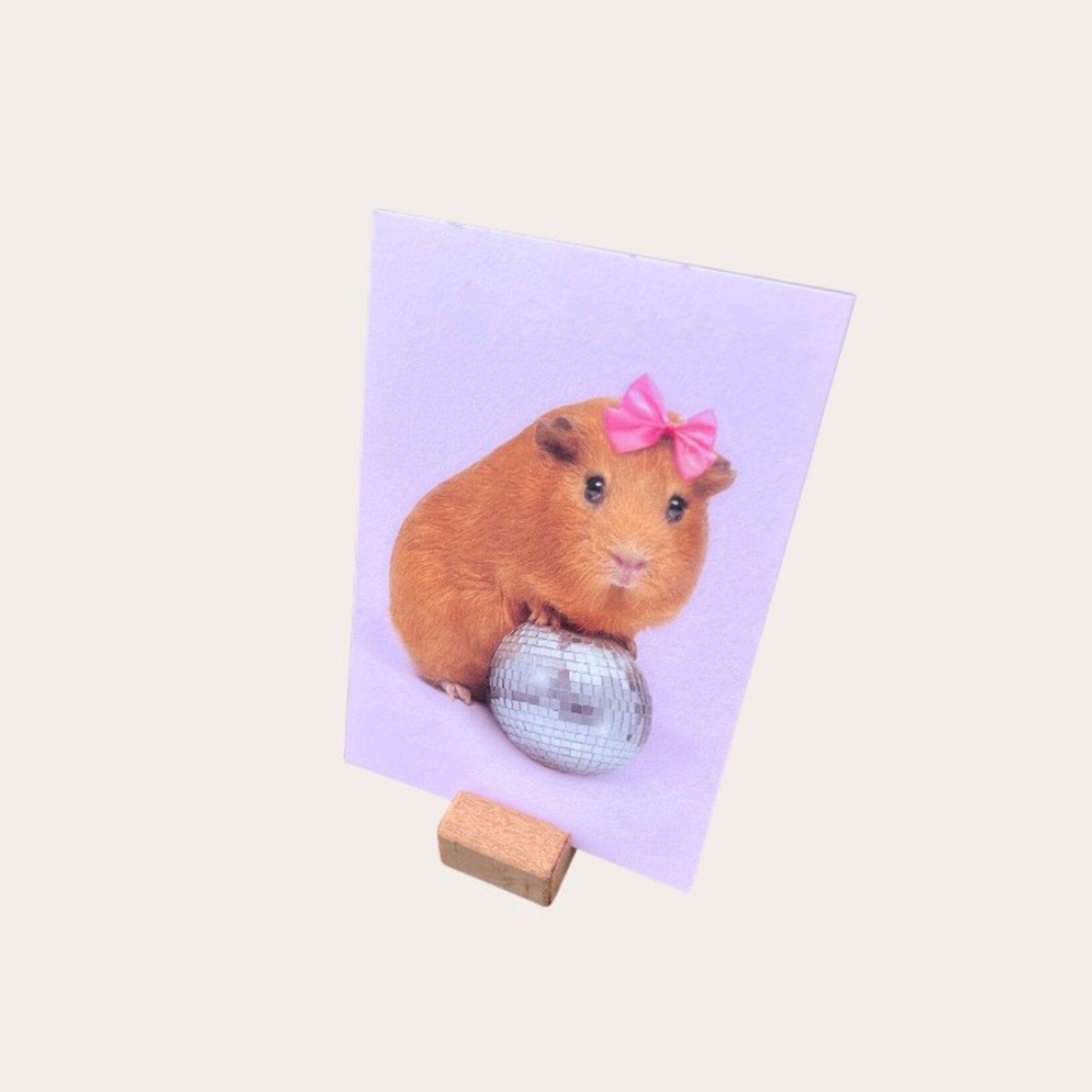 Houten kaartenstandaard