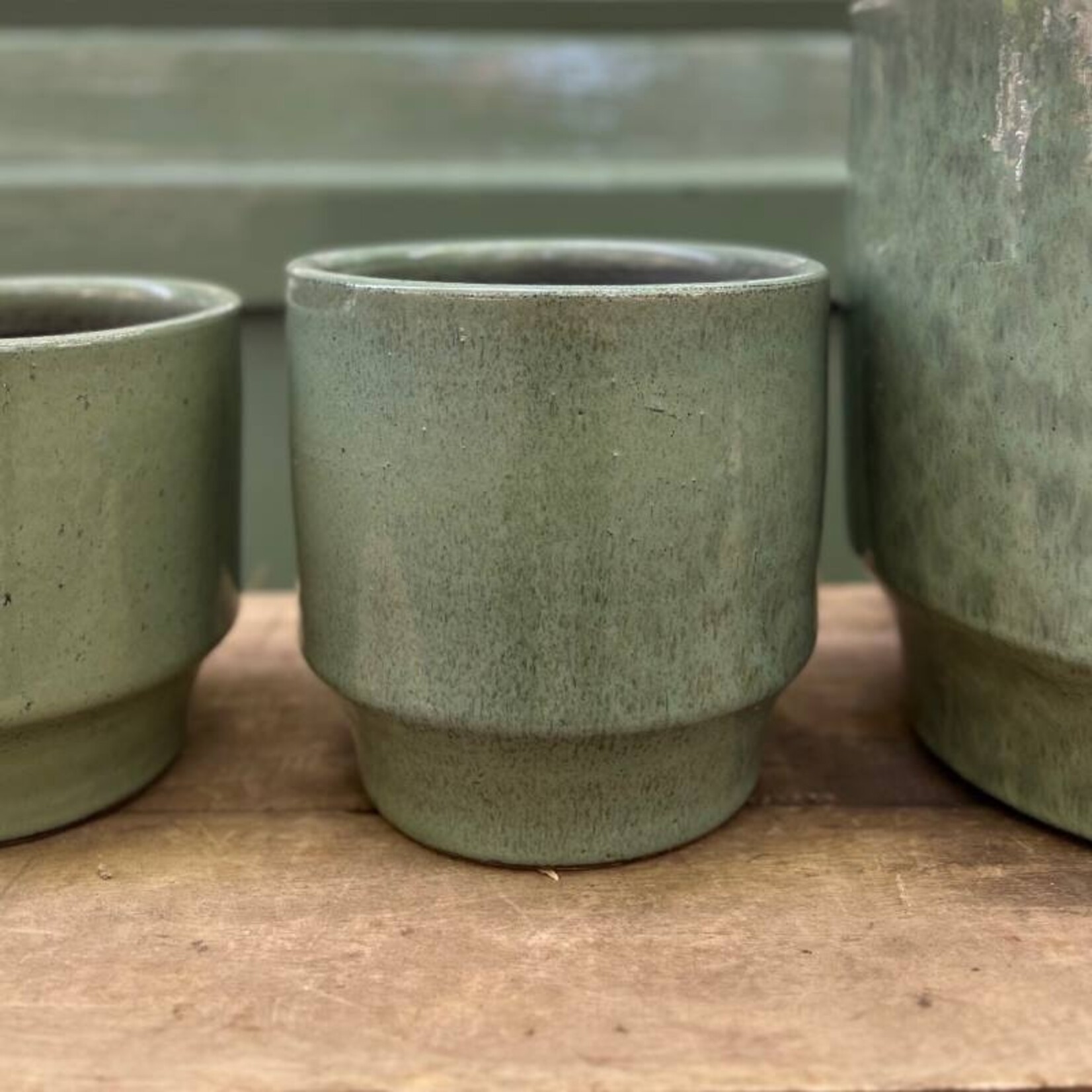 Pot Diaz rond - groen - S