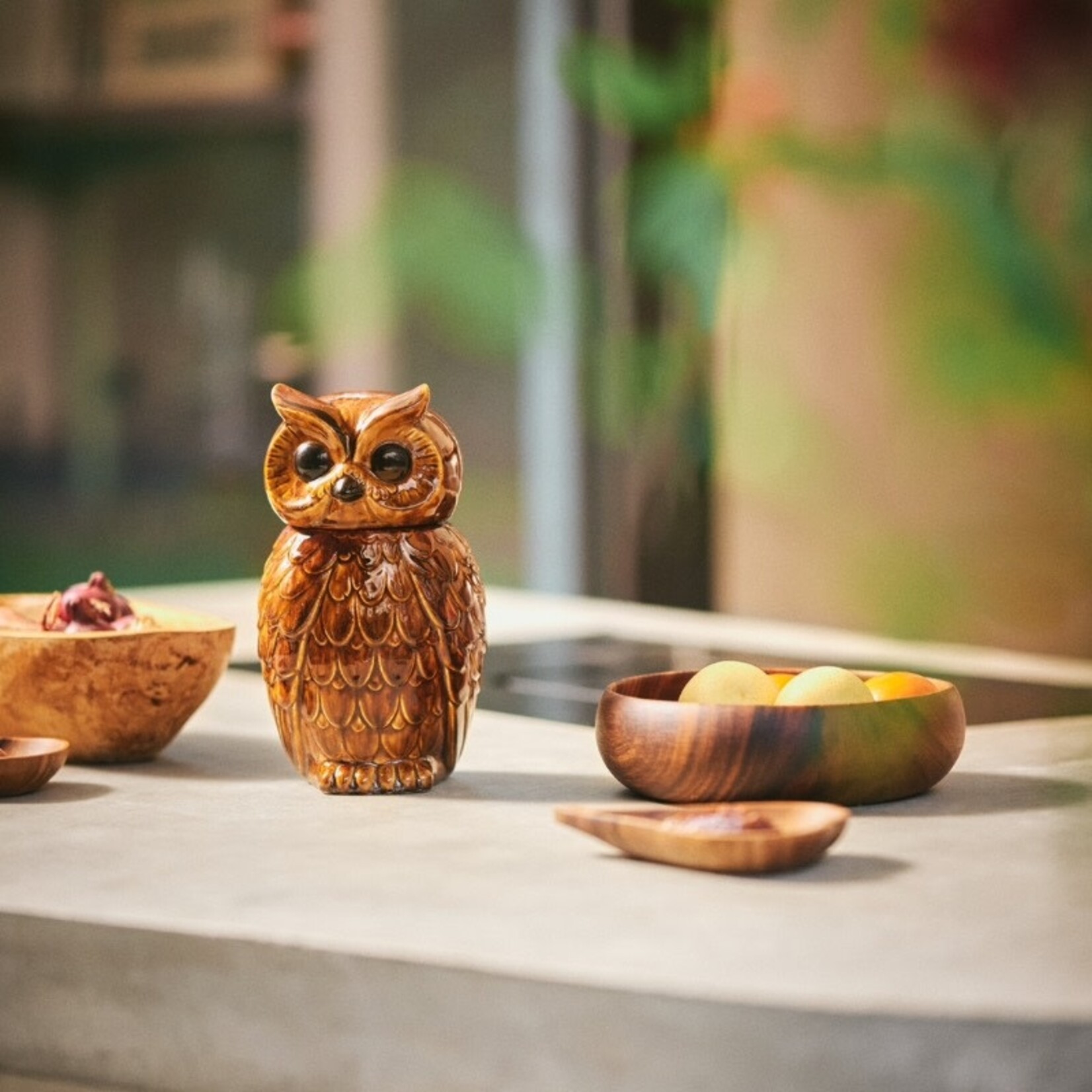 HKliving HKliving ceramic owl jar