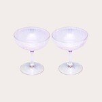 Vondels Champagne coupes set - transparant