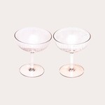 Vondels Champagne coupes set - amber