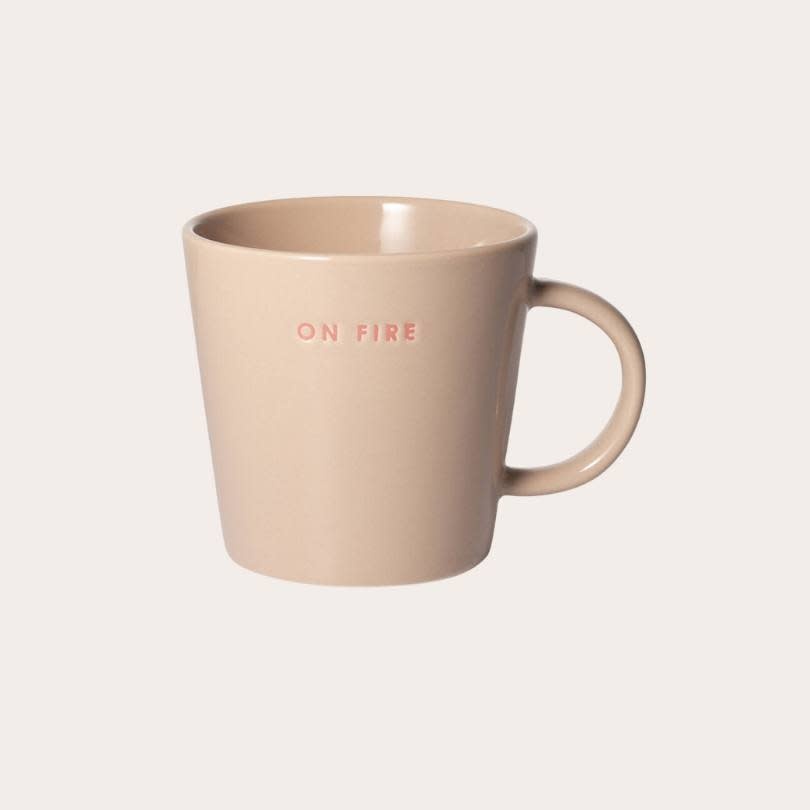 Tea mug - On fire, beige