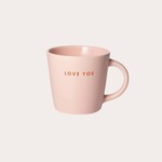 Vondels Cappuccino mug - Love you, roze