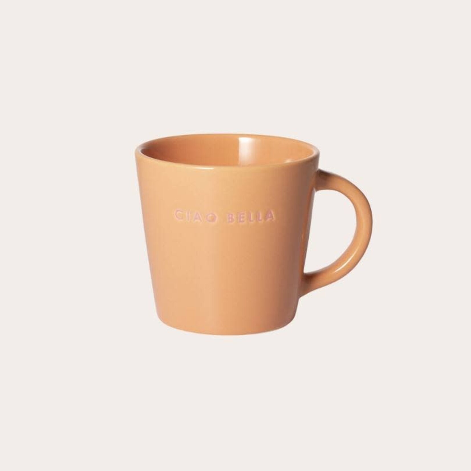 Vondels Cappuccino mug - Ciao bella, oranje