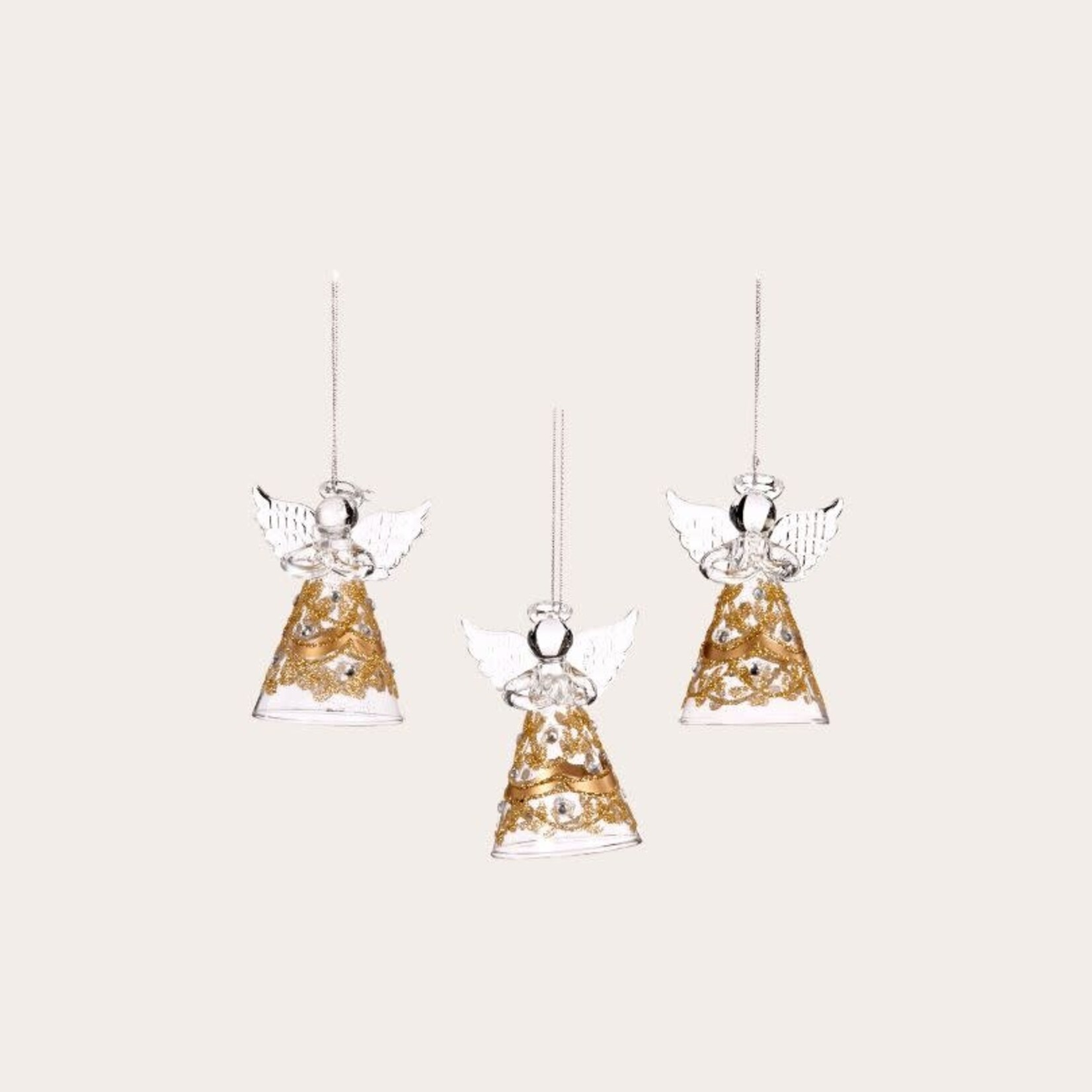Kerstornament- Engeltjes - Strass