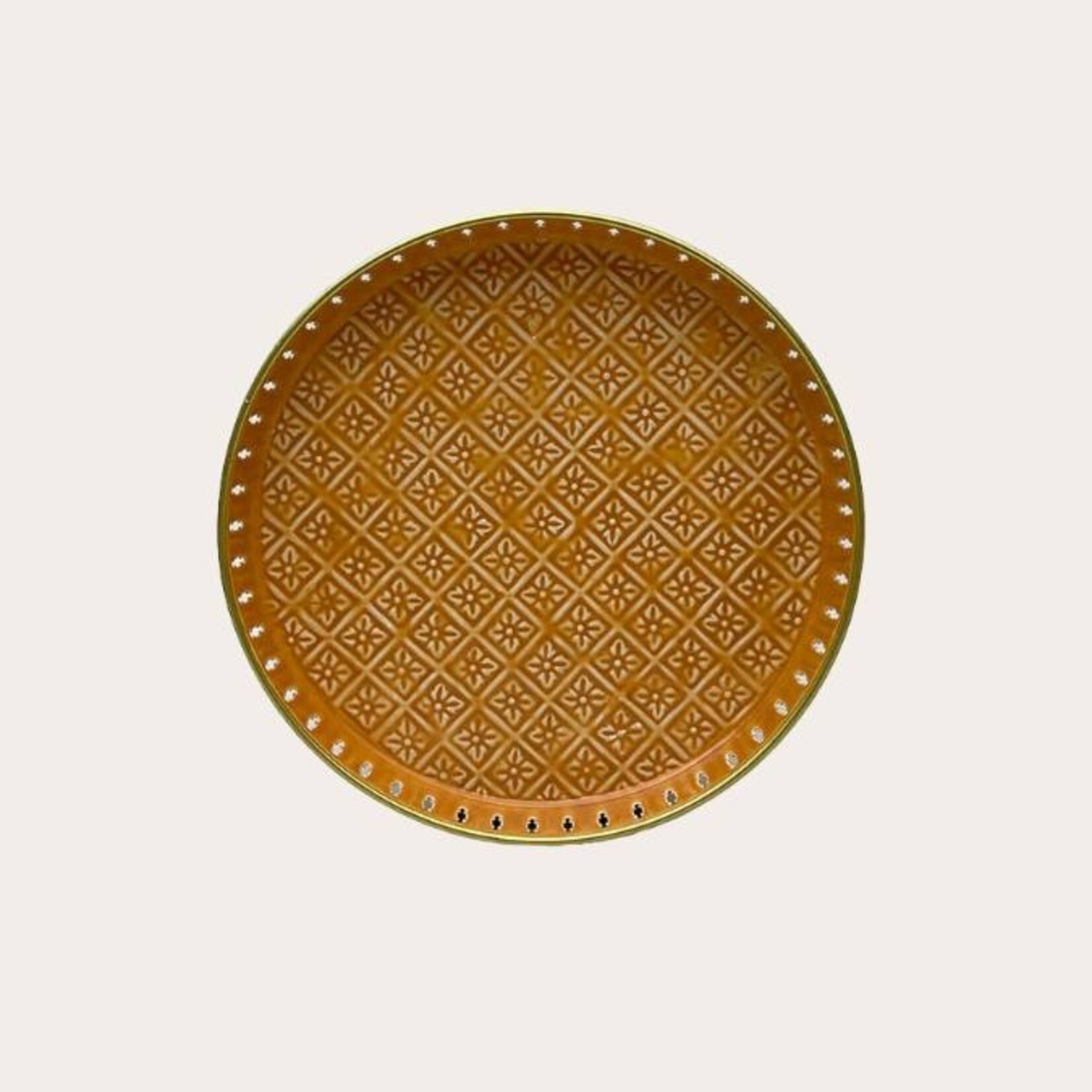 Dienblad Riviera - terracotta - S - flower