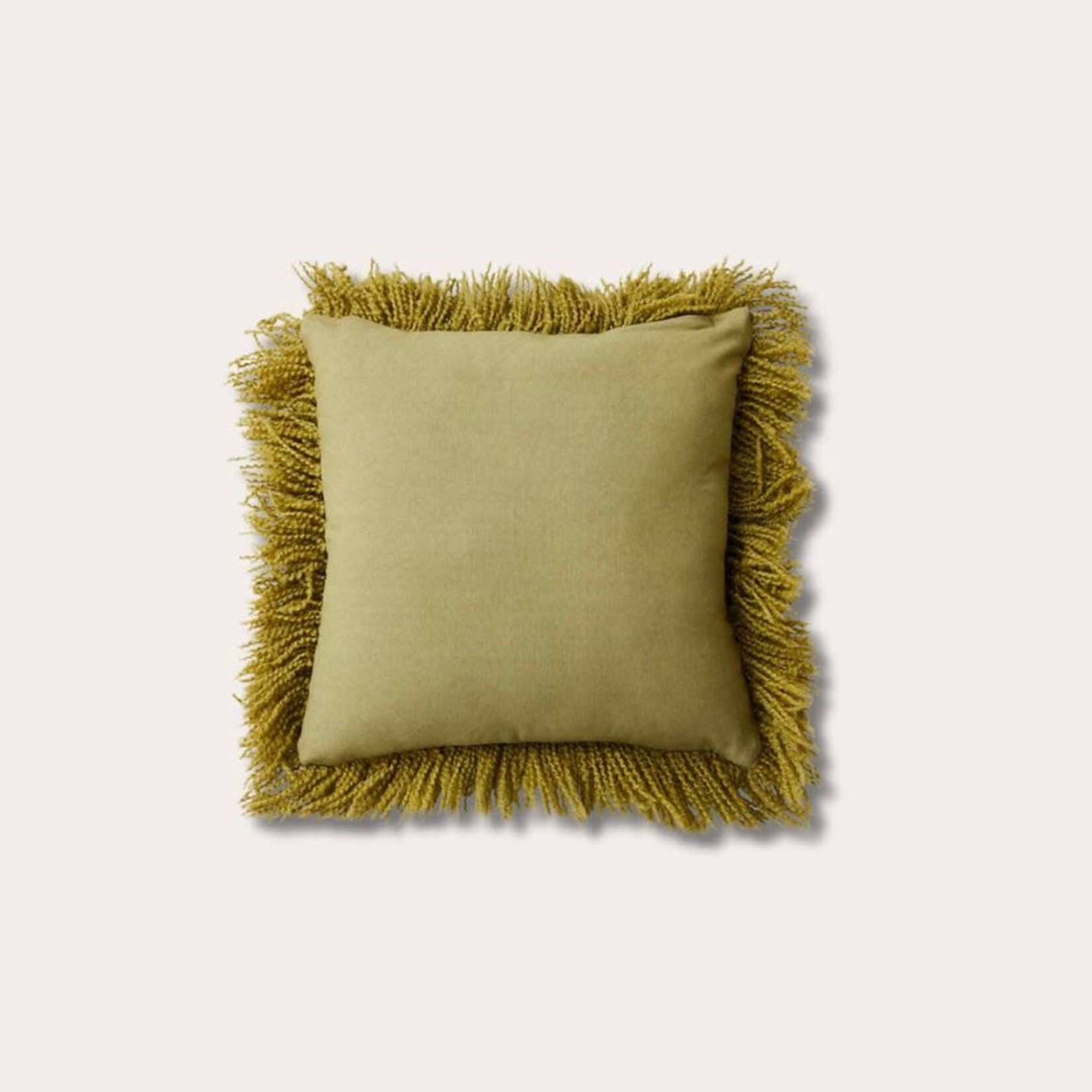 HKliving HKliving fluffy cushion olive