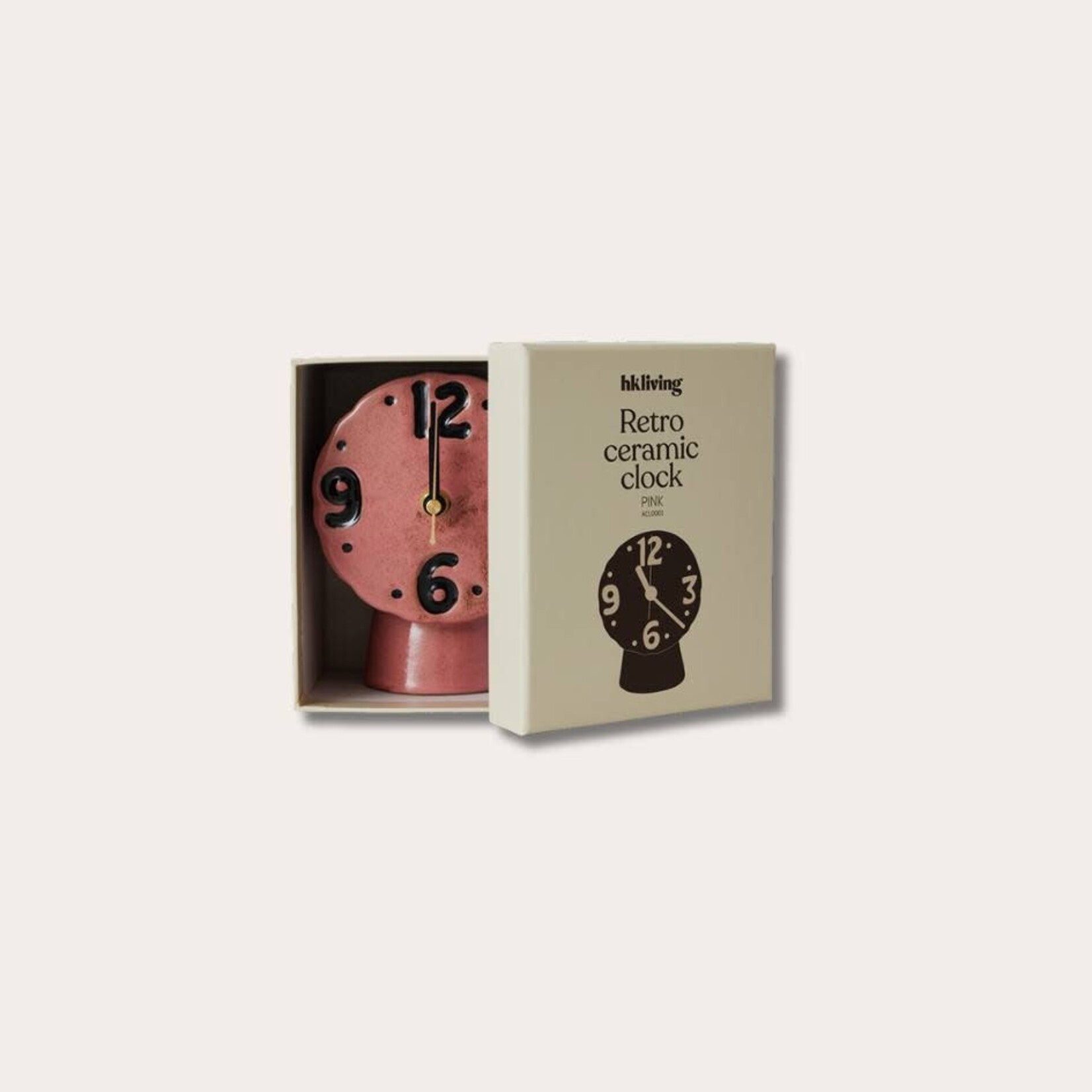 HKliving HKliving retro clock pink