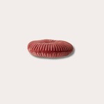 HKliving HKliving round ripple cushion burgundy