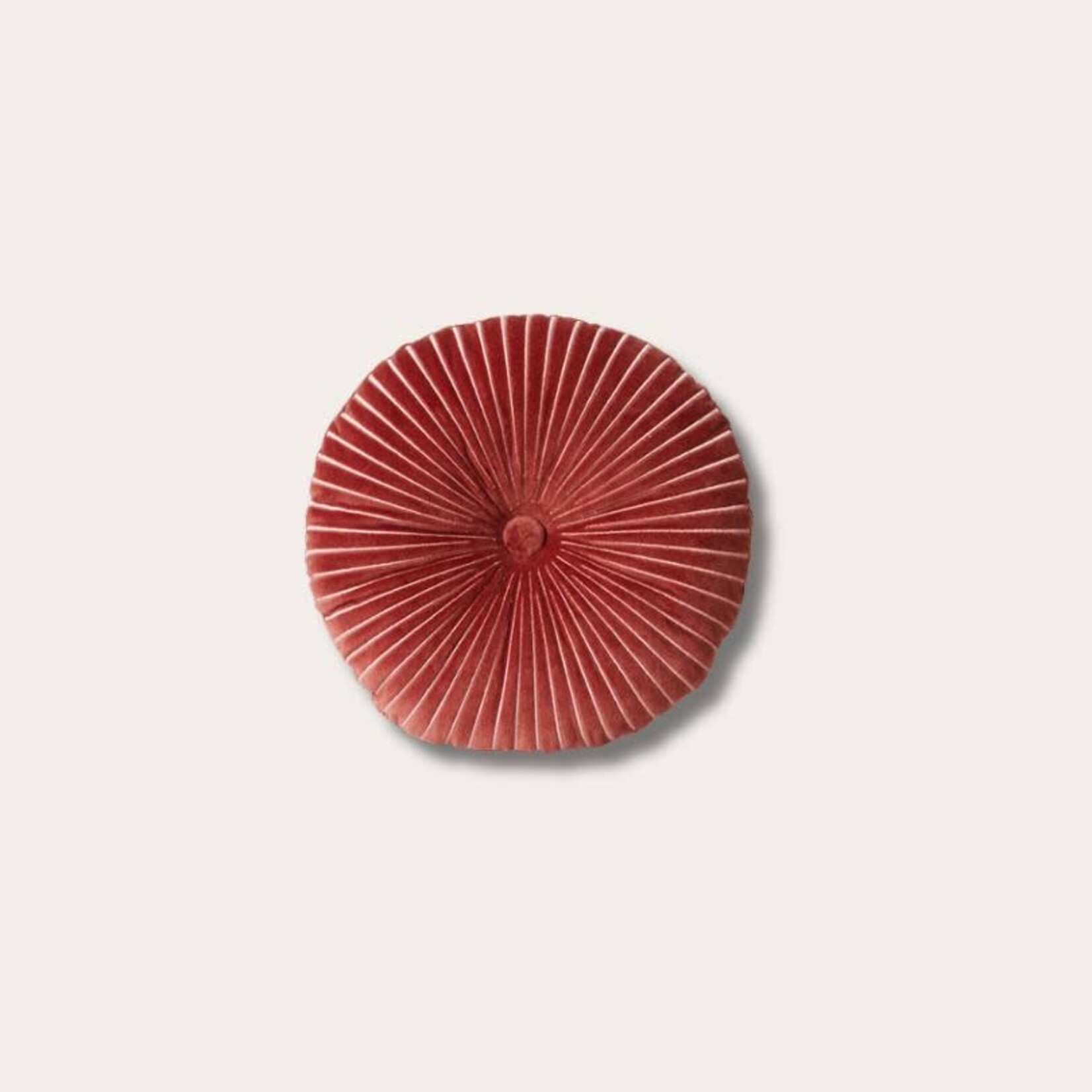 HKliving HKliving round ripple cushion burgundy