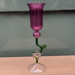 Glas - Rosie donkerroze