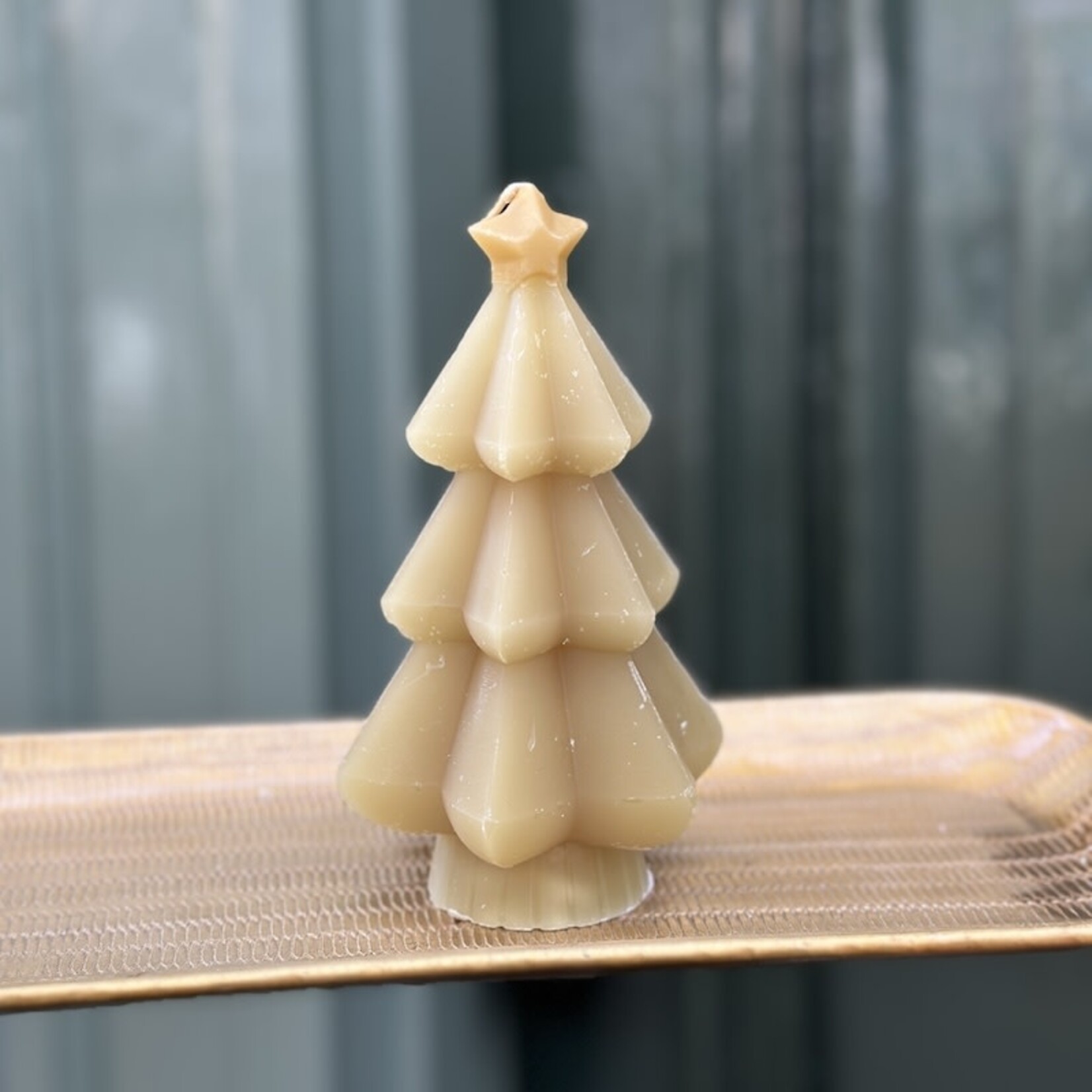 Kerstboom kaars ster - moss green