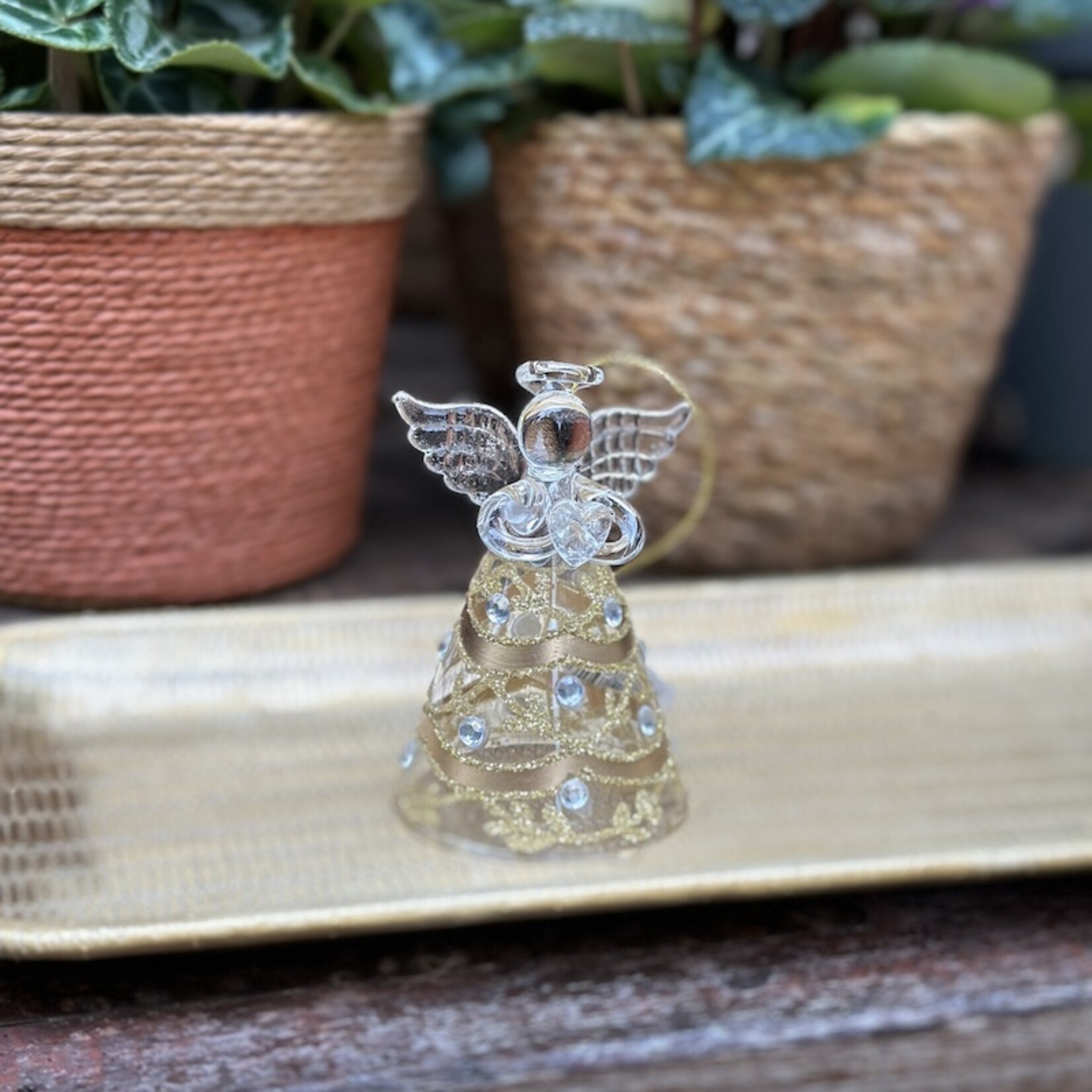 Kerstornament- Engeltjes - Strass