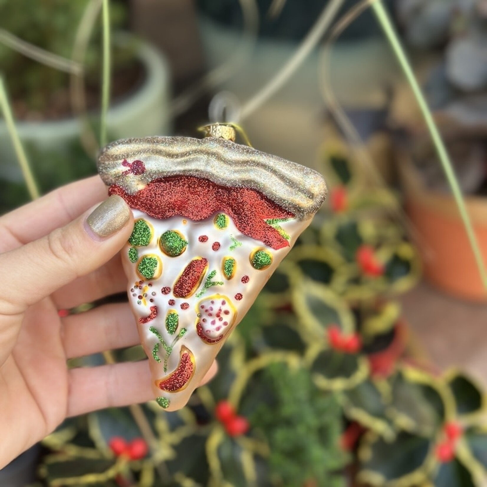 Ornament - pizza stuk