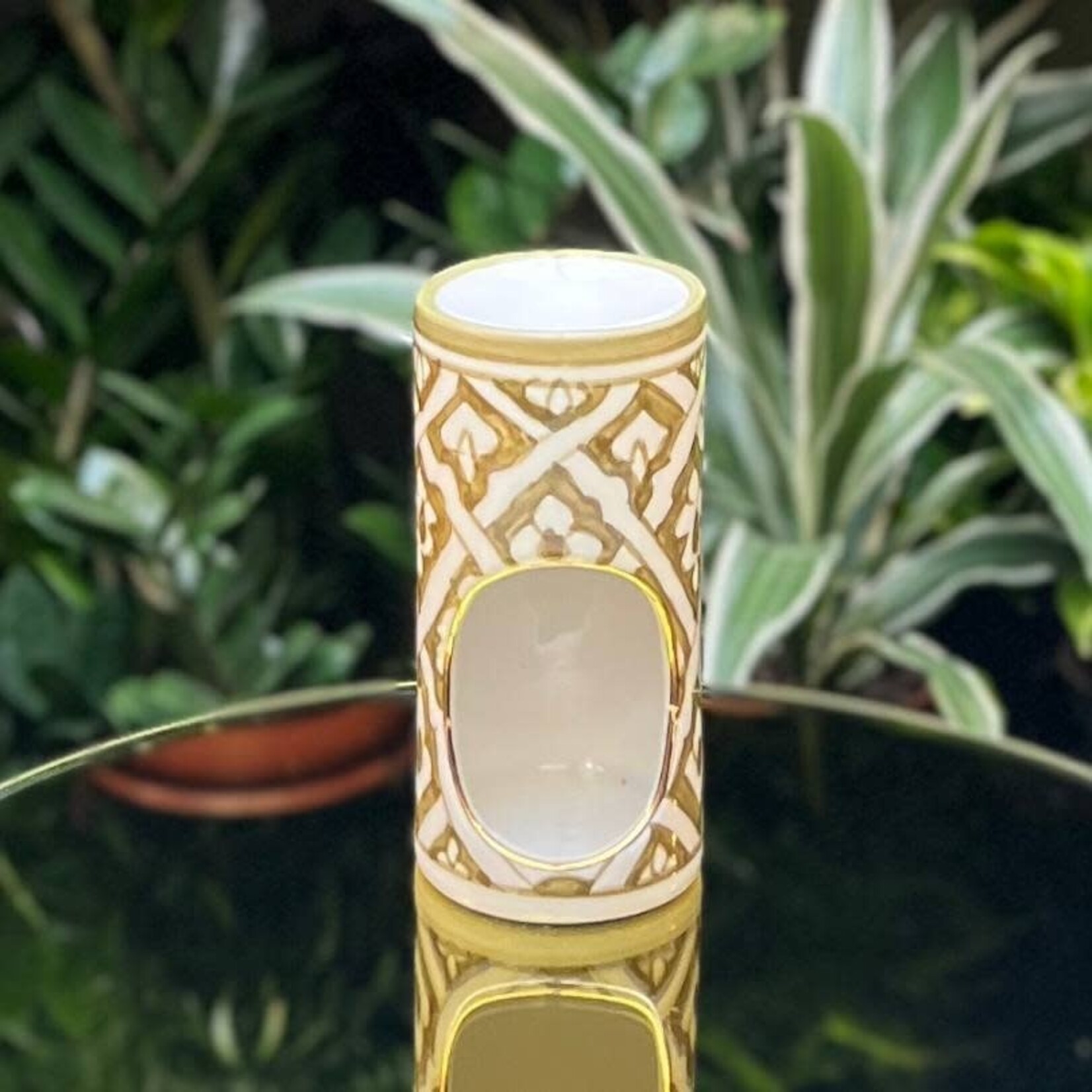 Chabi Chic Chabi Chic - geurbrander - kaki bloemen