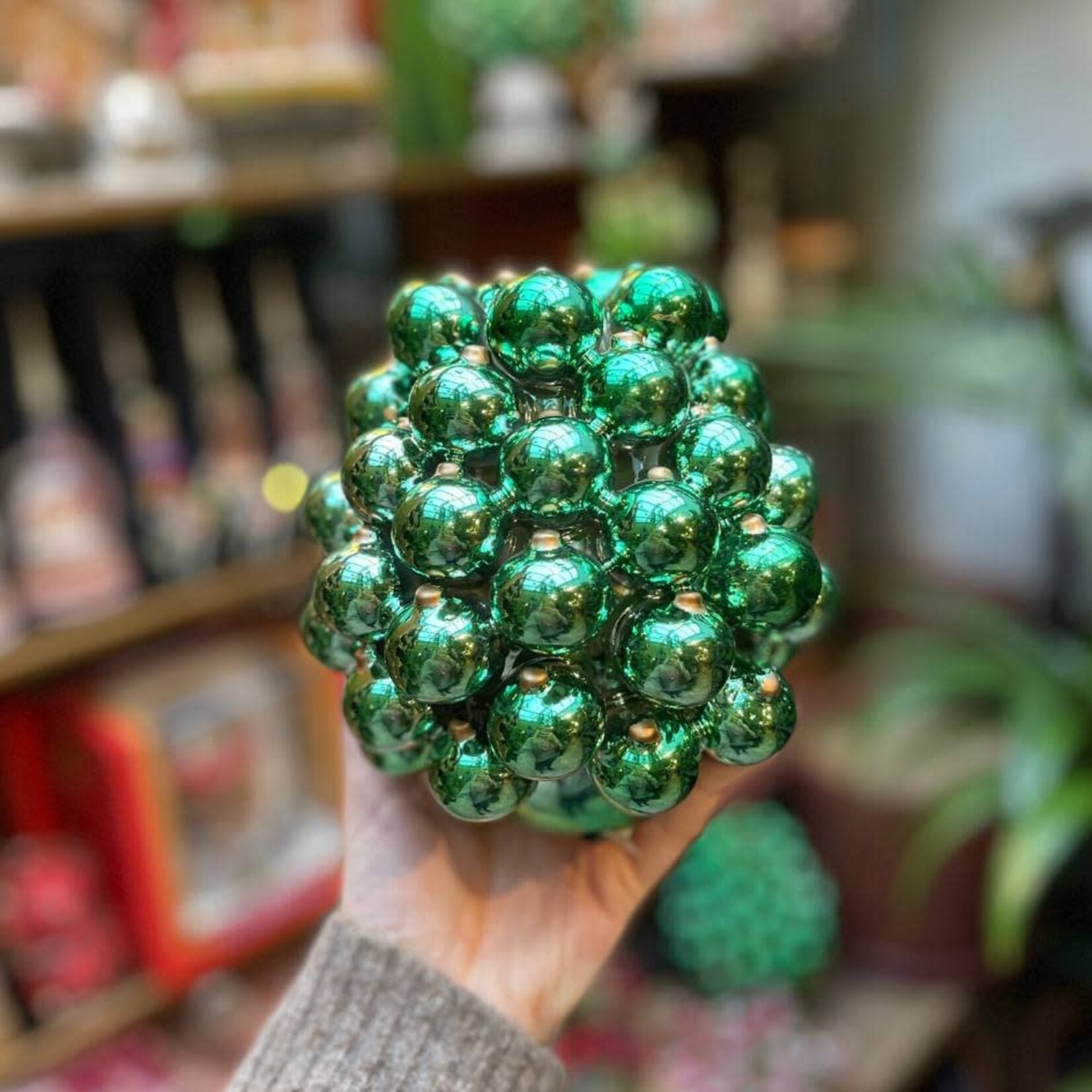 Kerstballen vaas - groen