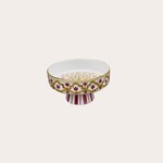 Chabi Chic Chabi Chic - saladeschaal op voet kaki bordeaux