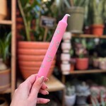 Kaars gezicht - roze