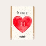 Zaadbommen - Ik vind je lief - 4 stuks
