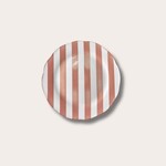 Dinerbord - Roze streep