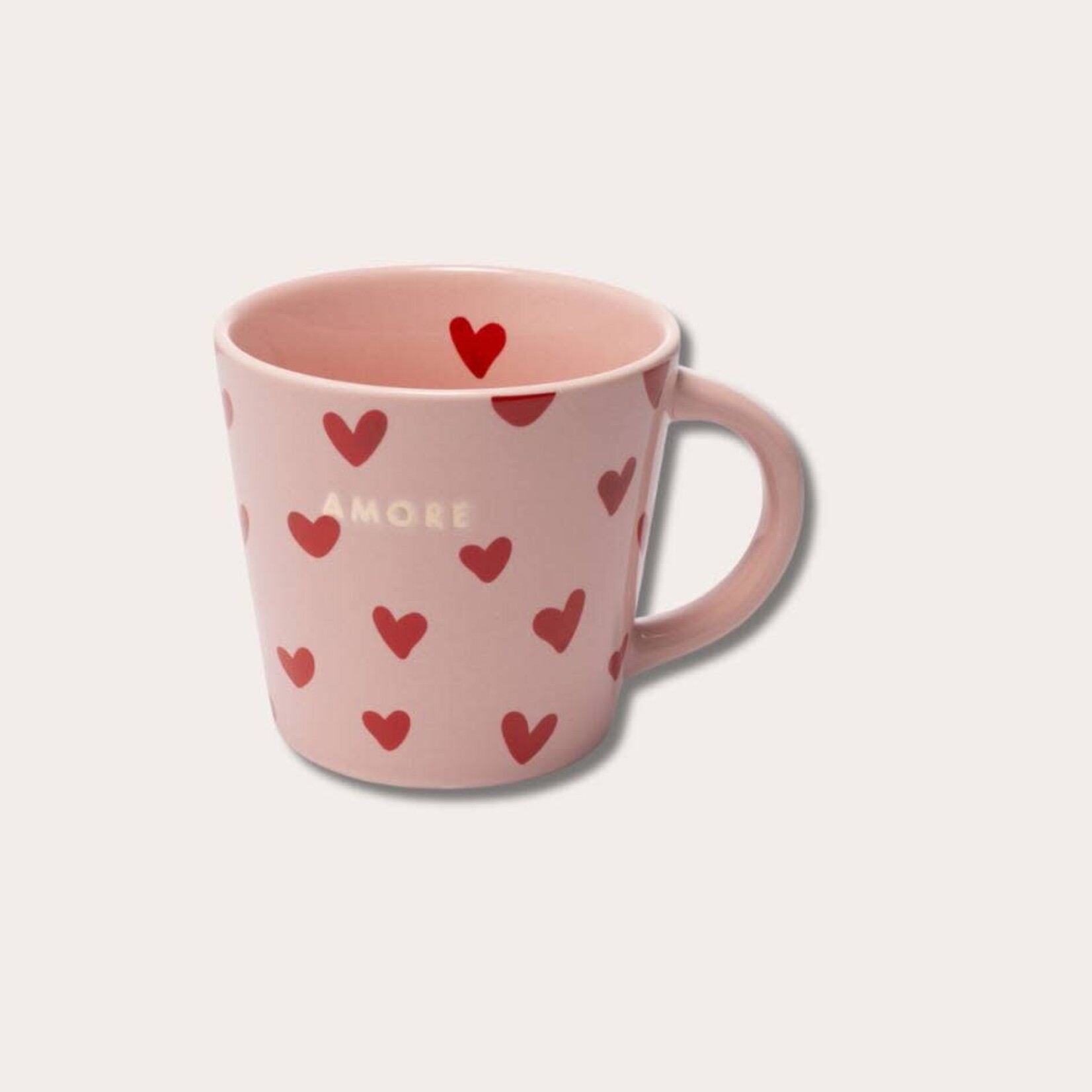 Vondels Cappuccino mug - Amore - pink