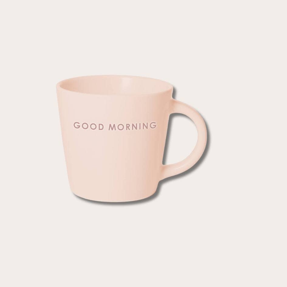 Cappuccino mug - Good morning - ecru