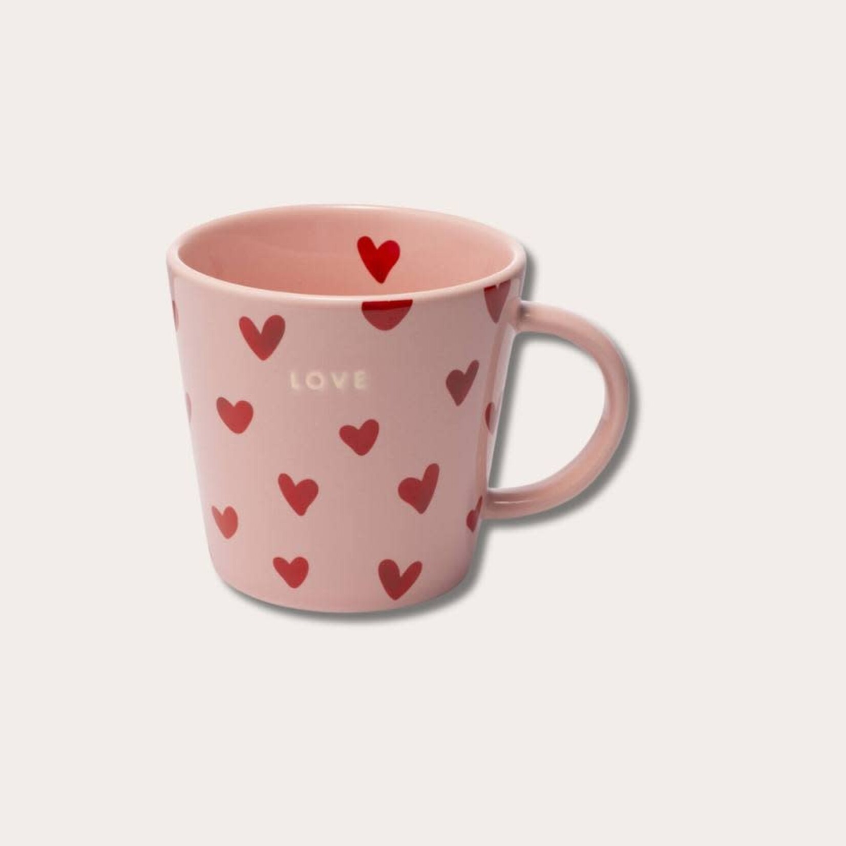 Vondels Tea mug - Love - roze