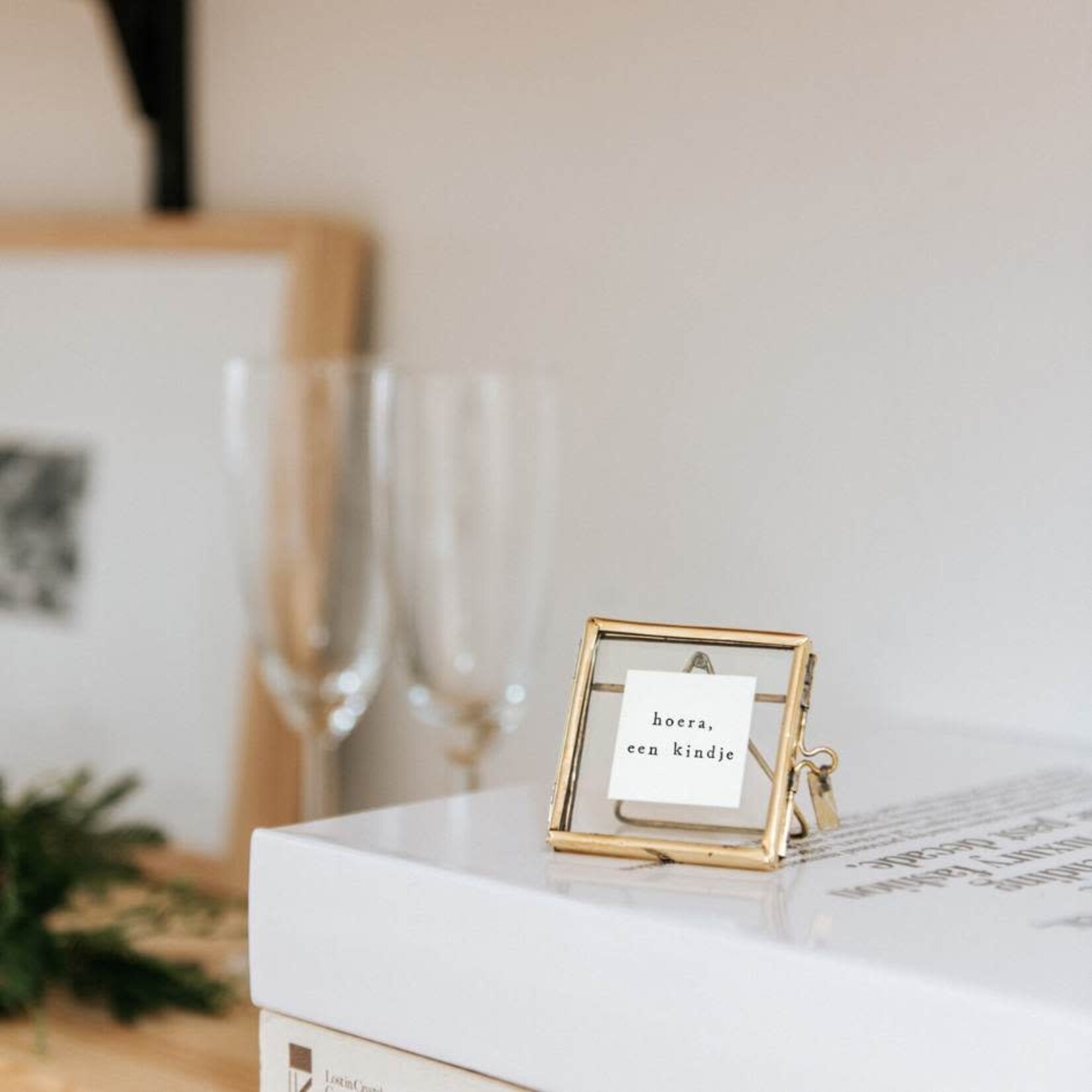 Staand lijstje - hoera, een kindje