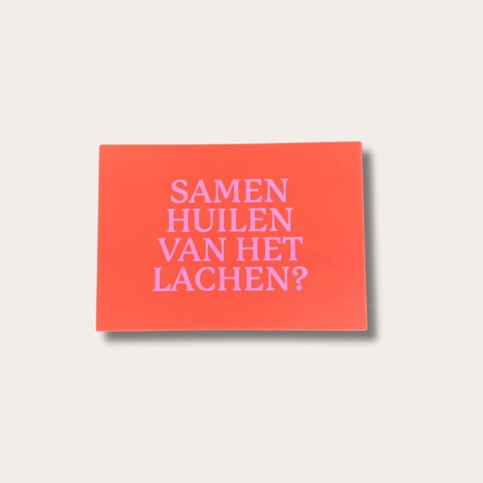 Kaart - Samen huilen van het lachen?