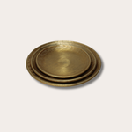 Dienbladen rond - goud