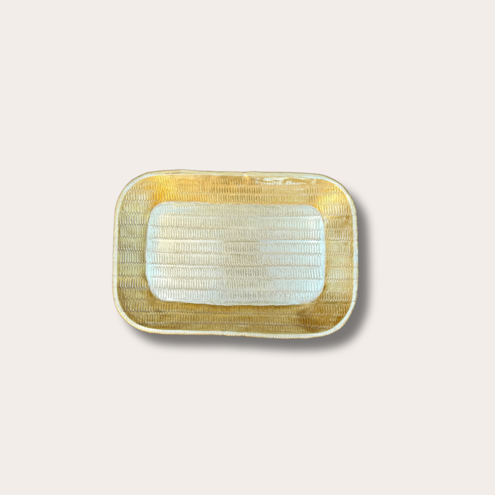 Dienbladen rechthoekig - goud