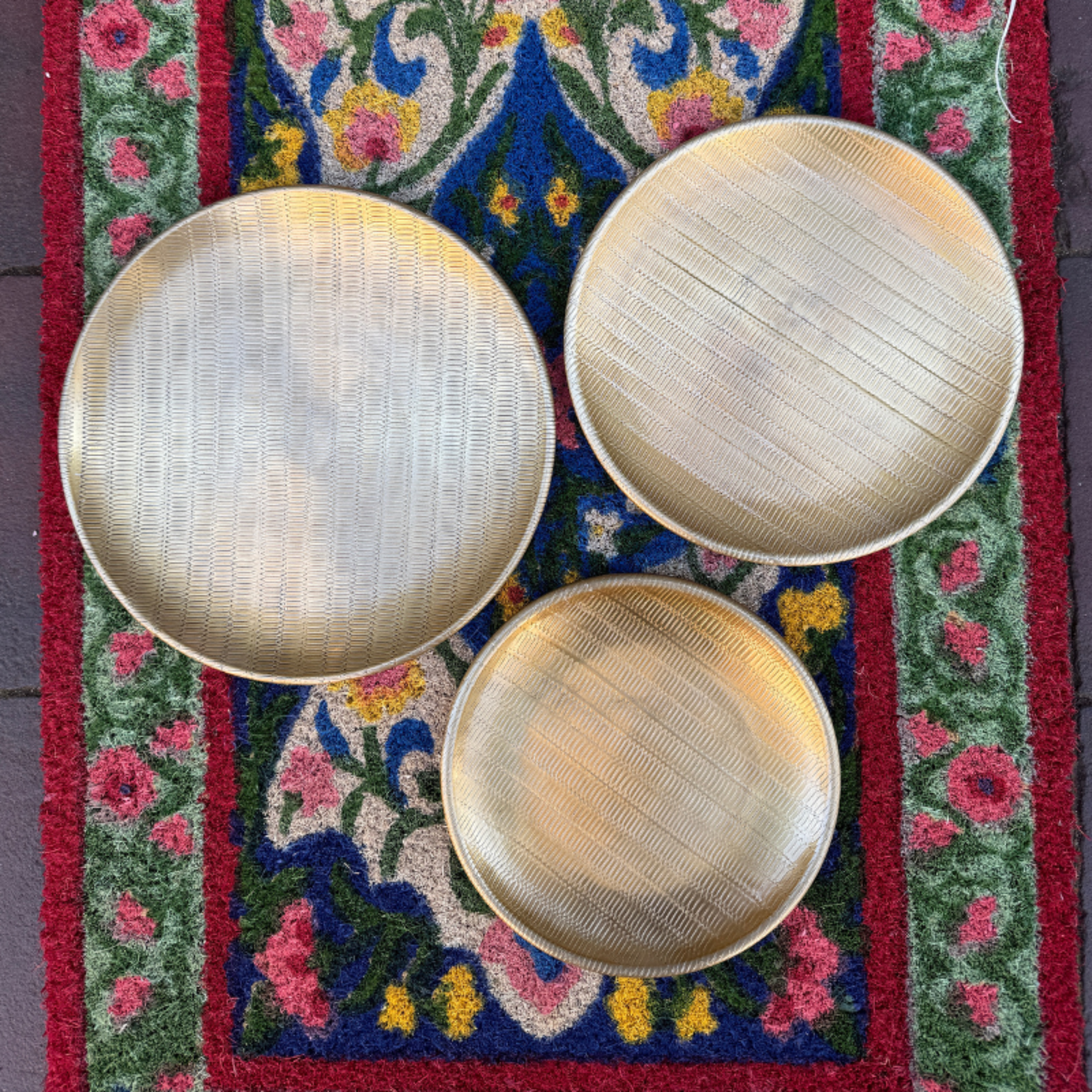 Dienbladen rond - goud