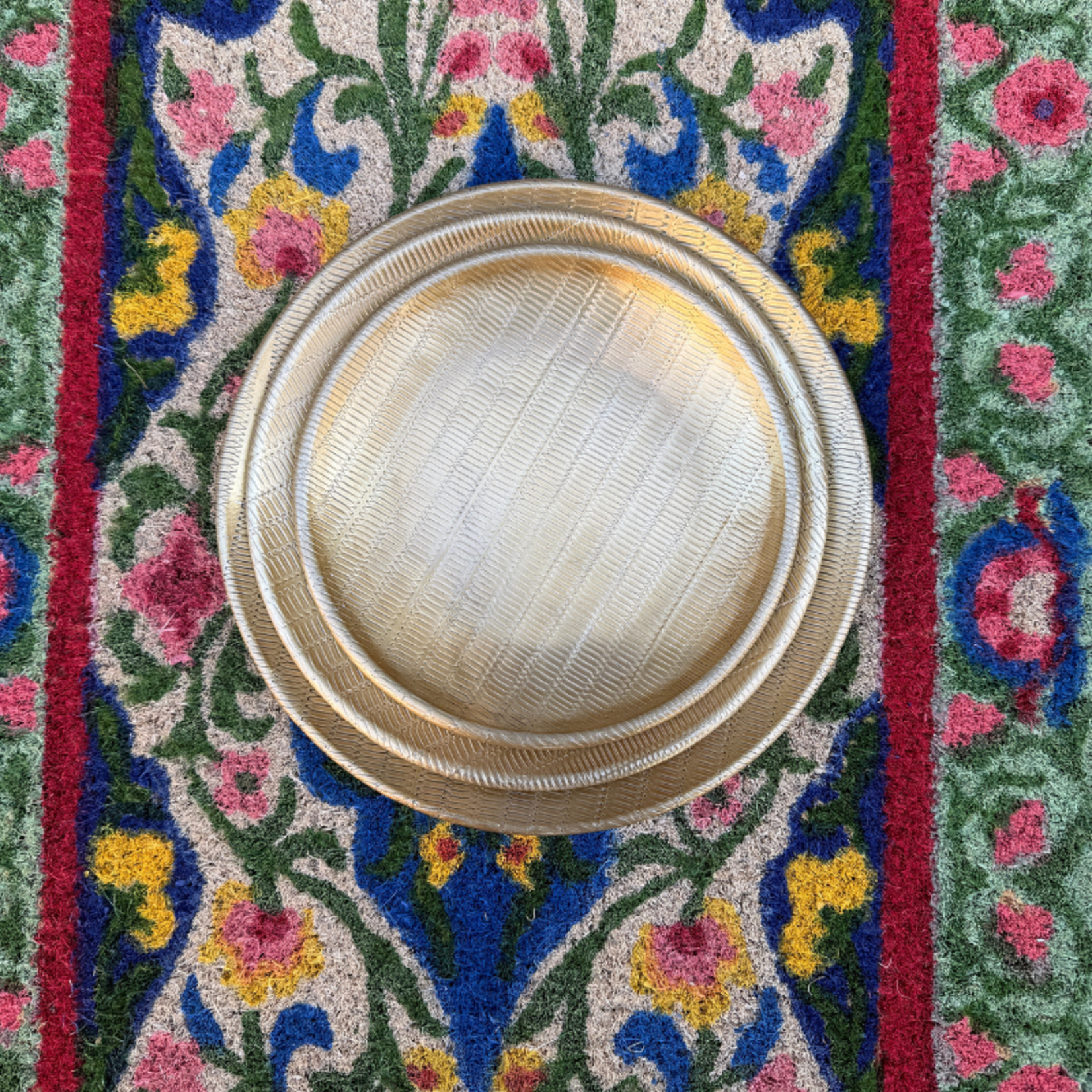 Dienbladen rond - goud