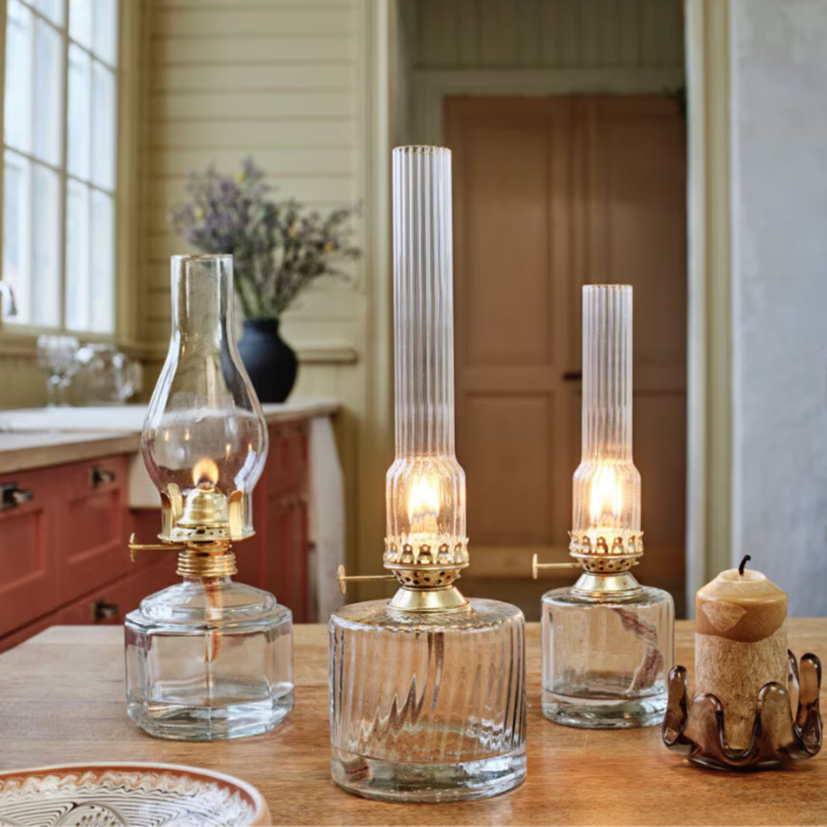 Glazen kapje - Straight - ribbel Small