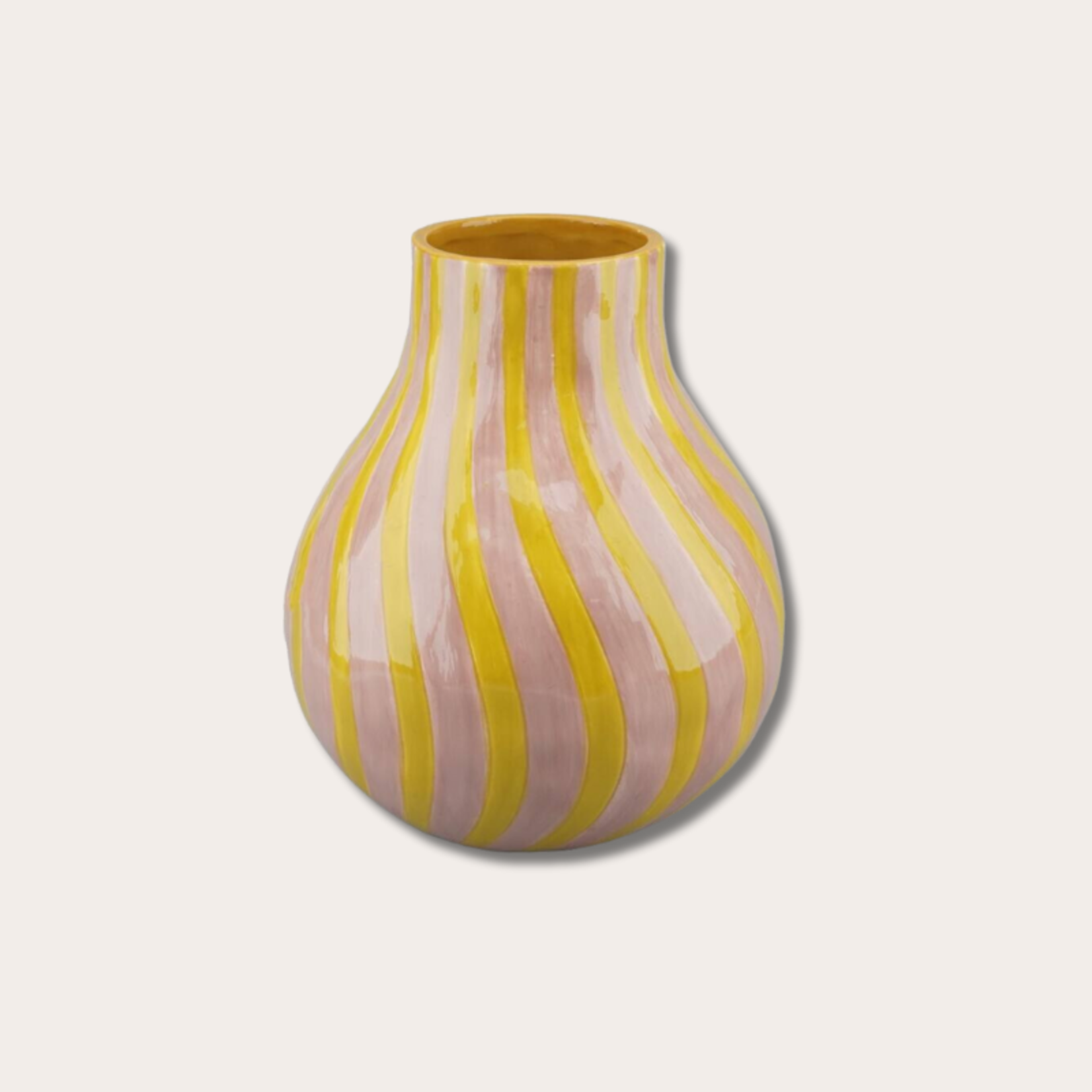 Vaas sita - geel gestreept