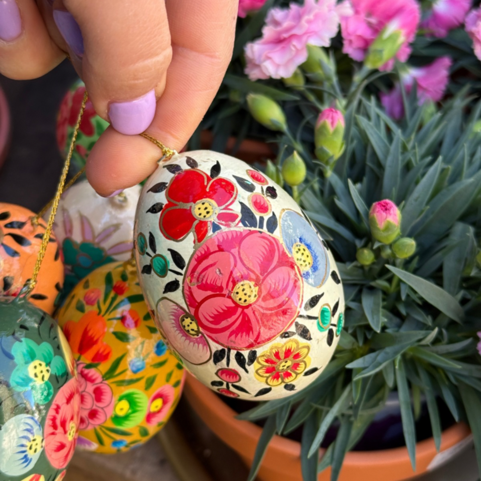 Handbeschilderde paaseieren