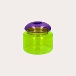 Glazen jar - Geel/paars S